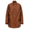 Antiqued leather caban