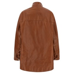 Antiqued leather caban