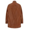 Antiqued leather caban