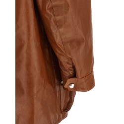 Antiqued leather caban