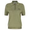 Shiny viscose polo shirt