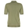Shiny viscose polo shirt