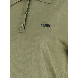 Shiny viscose polo shirt