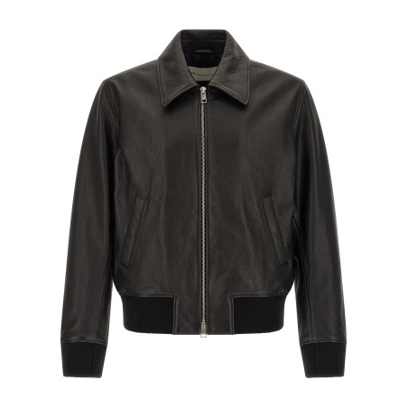 'Ami de Coeur' leather bomber jacket