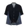 'Denim x Knit' cardigan