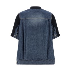 'Denim x Knit' cardigan