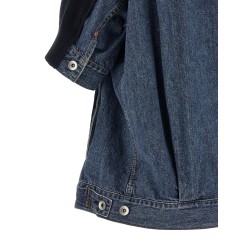 'Denim x Knit' cardigan