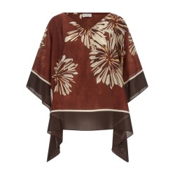 Silk scarf blouse
