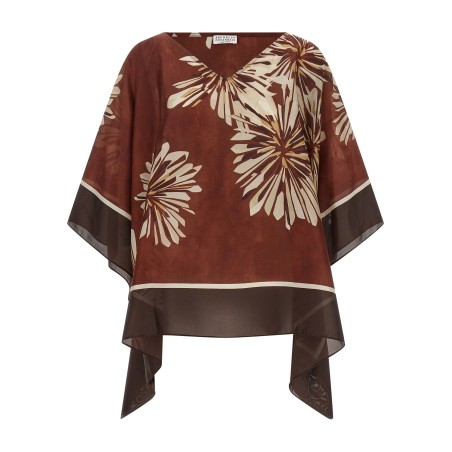 Silk scarf blouse