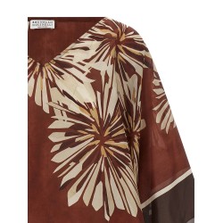 Silk scarf blouse