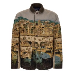 Jacquard square jacket