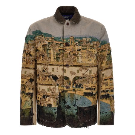 Jacquard square jacket