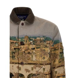 Jacquard square jacket