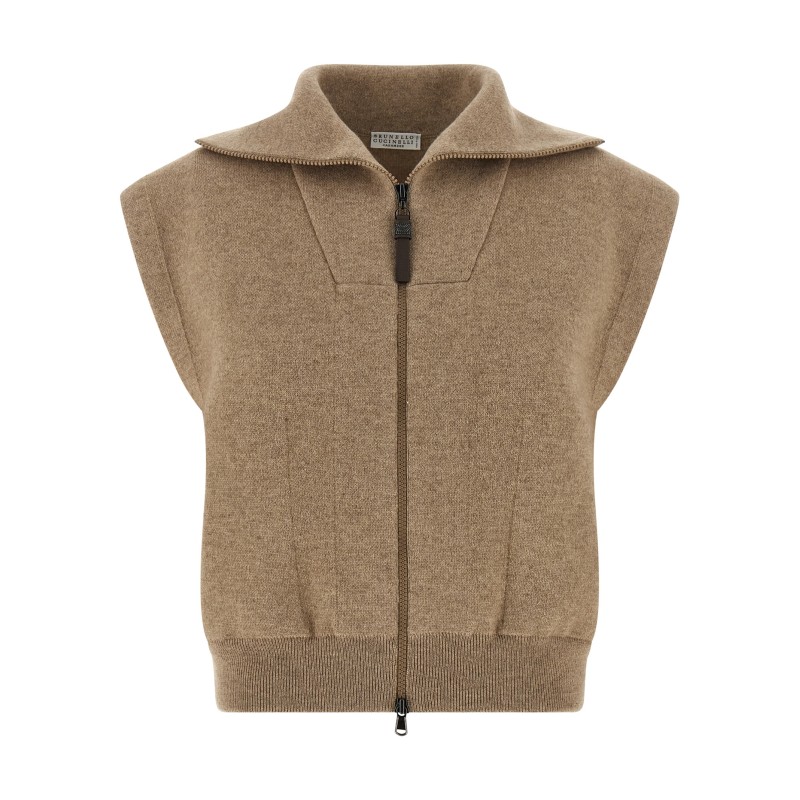'Shiny Zipper Pull' vest