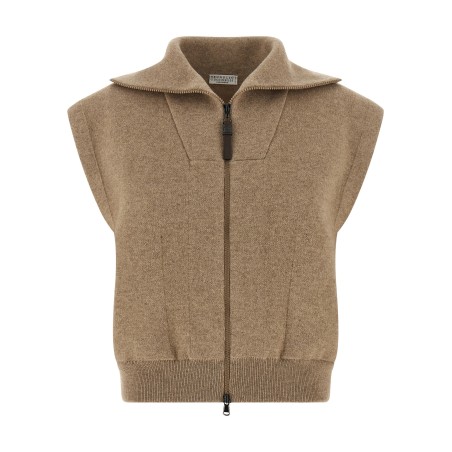 'Shiny Zipper Pull' vest