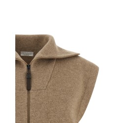 'Shiny Zipper Pull' vest