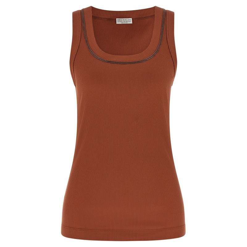 'Shiny Trim' top
