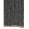 Ribbed cashmere knit scarf