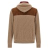 Suede and cashmere bomber jacket