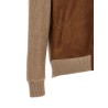 Suede and cashmere bomber jacket