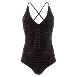 'Dazzling Stripes' one-piece swimsuit