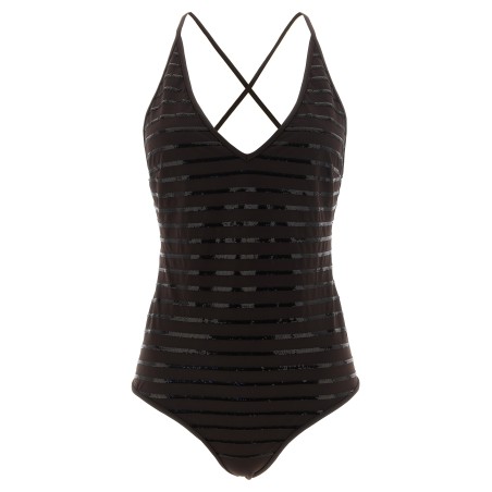 'Dazzling Stripes' one-piece swimsuit