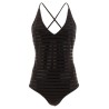 'Dazzling Stripes' one-piece swimsuit
