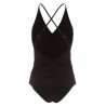 'Dazzling Stripes' one-piece swimsuit