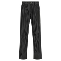 Leather-effect pants