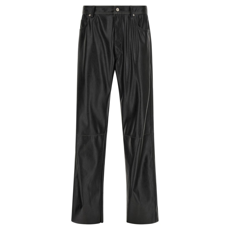 Leather-effect pants