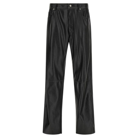 Leather-effect pants