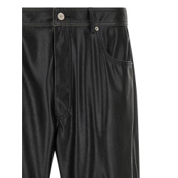 Leather-effect pants