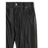 Leather-effect pants