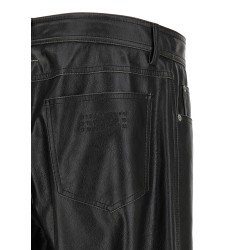Leather-effect pants