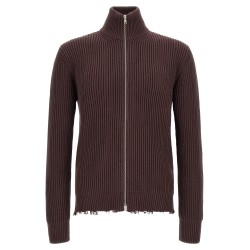 Ribbed cotton turtleneck sweater