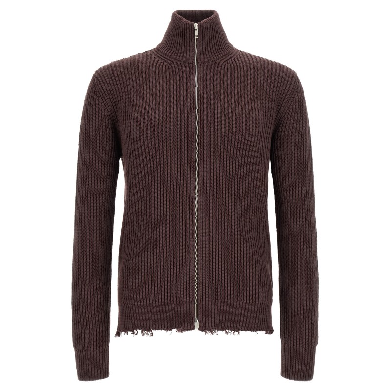 Ribbed cotton turtleneck sweater