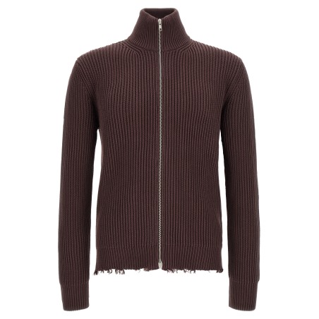 Ribbed cotton turtleneck sweater