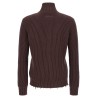 Ribbed cotton turtleneck sweater