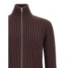 Ribbed cotton turtleneck sweater