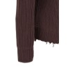 Ribbed cotton turtleneck sweater