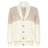 Braided jacquard shoulders cardigan