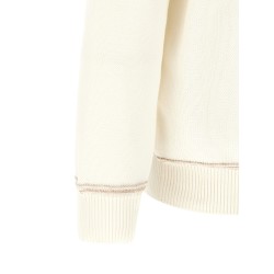 Braided jacquard shoulders cardigan