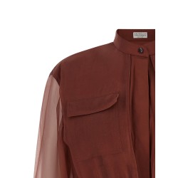 Silk sleeves blouse