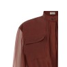 Silk sleeves blouse