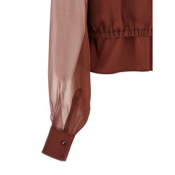 Silk sleeves blouse