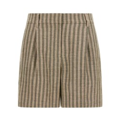 Striped bermuda shorts