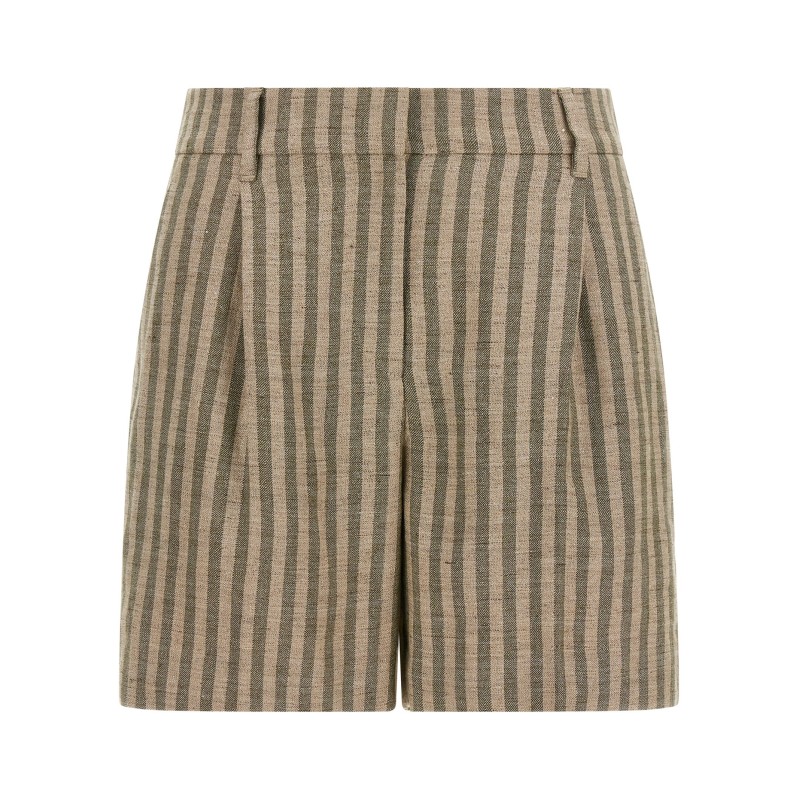 Striped bermuda shorts
