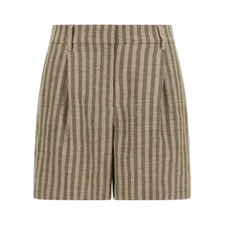 Striped bermuda shorts