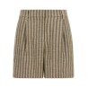Striped bermuda shorts