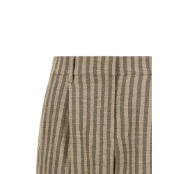 Striped bermuda shorts